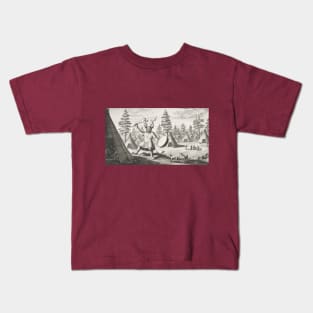 Ancient Shaman Wields a Ritual Soup Spoon Kids T-Shirt